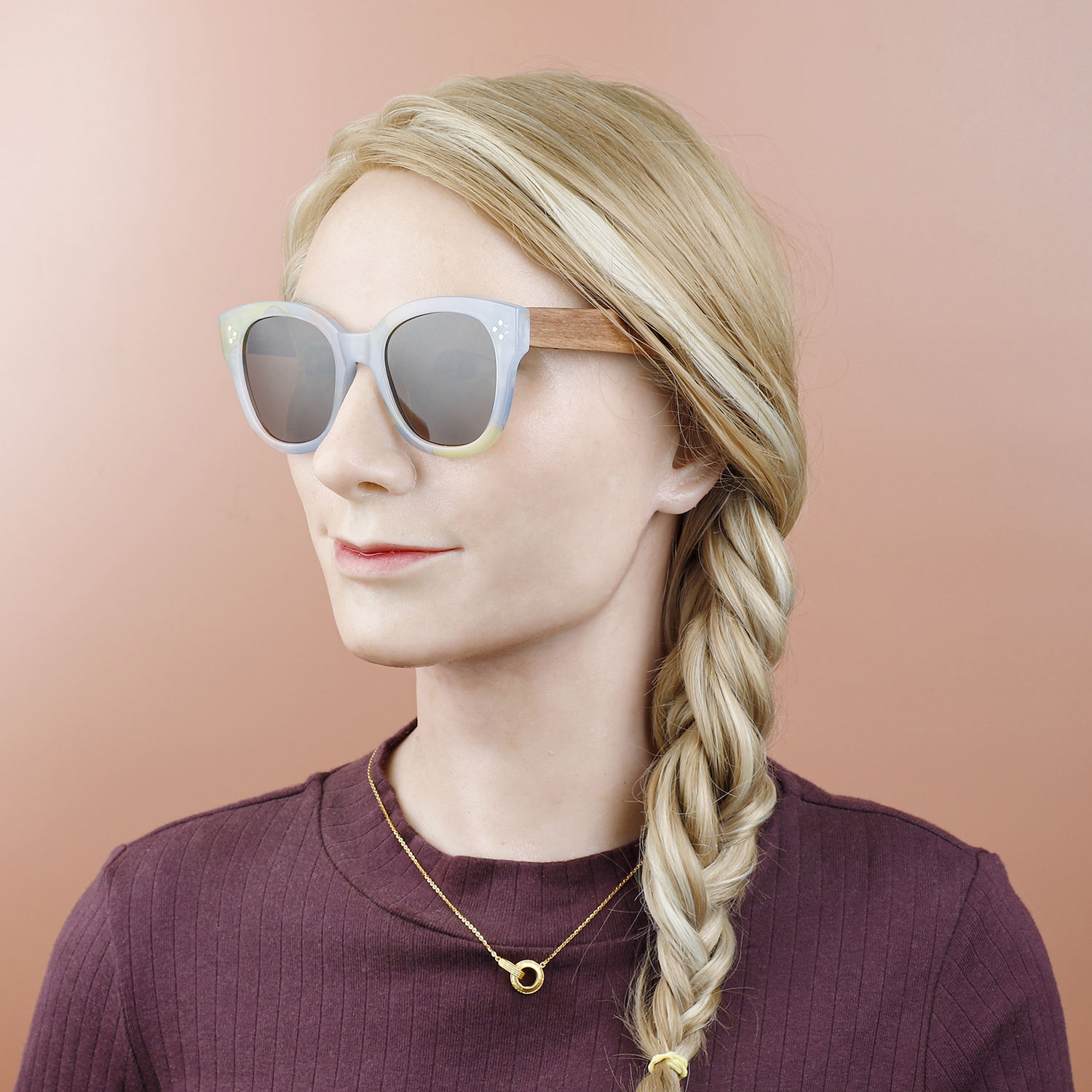 Wholesale Sunglasses Lunettes De Soleil Fashion Wooden Sunglasses Unisex Women High Quality Custom Logo Glasses Girls Gift