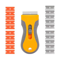 Grattoirs à lame pour vitres de voiture, outil de nettoyage de film vinyle, de décapage d'adhésif et de poudre céramique pour réparation de téléphones portables