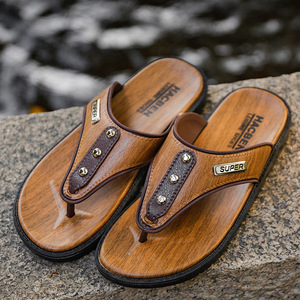 Chanclas de Verano para Hombre, Antideslizantes, para Playa, Sandalias Casuales de Moda para Caminar al Aire Libre - Product Image 4