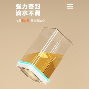 Food Storage <b>Container</b> Large Transparent Airtight Clip On Lid For Kitchen Grains Cereals Rectangle Shape Food Grade Plastic - Product Image 1