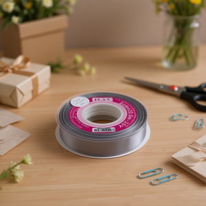 Nastro in Raso 2.0cm 25Y Grigio Denim D-42 - Product Image 2