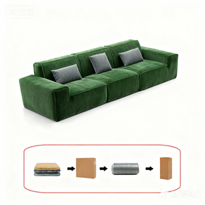 Bộ ghế <span class=keywords><strong>sofa</strong></span> hình vuông 3 chỗ ngồi, mô đun 2 trong 1, chất liệu mút cao cấp, thiết kế hiện đại, giá rẻ tại kho. - Product Image 2