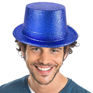 Sombreros de Copa con Brillantina para Fiesta de Año Nuevo, Estilo <span class=keywords><strong>Hollywood</strong></span> Antiguo, Sombrero de Mago de Plástico para Accesorios de Fiesta - Product Image 3