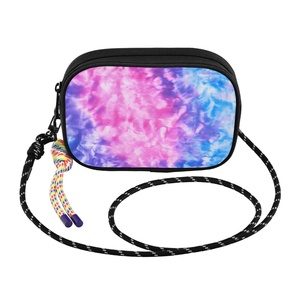 Fashion Purses Bag Women's Colorful <b>Purple</b> <b>Tie</b>-dye Custom Crossbody Bag Festival Workout Traveling Running Shoulder Phone Bag - Product Image 2