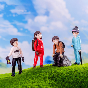 Figuras en Miniatura 3D de Personas, Aventureros, Montañeros, Niños y Niñas, Pareja, Manualidades de Plástico para Decoración de Escritorio, Bonsái, Pasteles, Adornos - Product Image 3