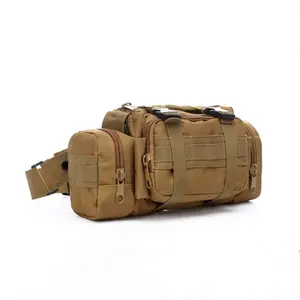 Outdoor Tactical Waterproof Waist Bag Molle Camping Hiking Pouch 3P Chest Bag