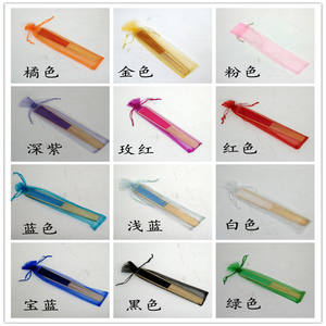 بسعر الجملة قماش خيزران مصنوع يدويًا متعدد الألوان مع زخرفة مطلية لحفلات الزفاف - Product Image 5