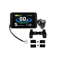 Affichage pour vélo électrique Kunteng LCD8H, écran couleur avec fonction USB pour kit moteur de moyeu de vélo électrique