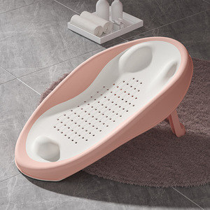 <span class=keywords><strong>Nouveau</strong></span> support <span class=keywords><strong>de</strong></span> bain pliable et portable en TPE pour bébé, réglable en hauteur, écologique, <span class=keywords><strong>de</strong></span> haute qualité, pour toilettes - Product Image 2