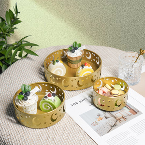 Panier-cadeau Ramadan en métal écologique, nouveau design, vente chaude, pour la maison, la cuisine, le stockage de fruits secs et de bonbons - Product Image 4