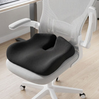 Coussin de chaise de salle à manger en mousse à mémoire de forme ergonomique, design creux arrière et forme corne de vache, pour soulager la douleur – Vente directe usine Mian Dao