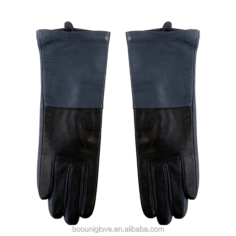 Skelett und Künstler länger Handgelenk Länge benutzer definierte Kaschmir Futter und Farbe Herbst und Winter Leder Mode Handschuhe & Fäustlinge