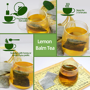 OEM ODM Listo para Enviar Bolsitas de Té de Balsamo de Limón Puro Sin Cafeína Favorece la Calma y un Sueño Reparador 20 Bolsitas - Product Image 6