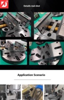 Étau d'établi universel auto-centrant à engrenages manuels HY Precision DJ-1015S en chrome