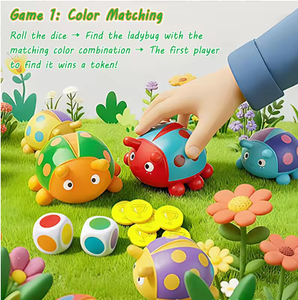 <span class=keywords><strong>Juego</strong></span> de Memoria Educativo de Mariquitas de Plástico para Niños, con Dados Apilables y Múltiples Formas de Jugar, para 3-6 Años - Product Image 3