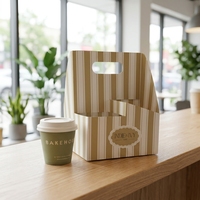 Boîte d'emballage personnalisée pour café et desserts à emporter, gobelet en papier pour café avec impression intégrale