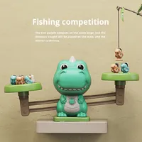 MAINAN TOPSKY Permainan Memancing Dinosaur Valley Bertenaga Baterai Mainan Edukatif untuk Usia 8-13 Tahun Unisex Model Plastik ABS 464144