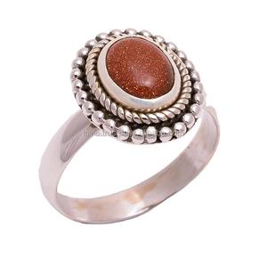 Bague étoile de soleil naturelle en argent sterling 925, bijoux faits à la main, vente en gros, bagues en argent pour femmes et filles - Product Image 1