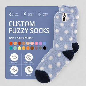 Custom Fuzzy Socks Winter Warm Cotton Socks Home Wear Cozy Socks OEM ODM Manufacturer - Product Image 1