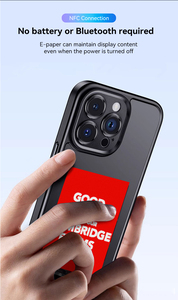 Étui <span class=keywords><strong>de</strong></span> téléphone intelligent NFC <span class=keywords><strong>de</strong></span> luxe AilesTecca avec écran <span class=keywords><strong>photo</strong></span> E Ink, étui <span class=keywords><strong>de</strong></span> téléphone électronique E Ink pour iPhone 16 15 14 13 12 Series - Product Image 6