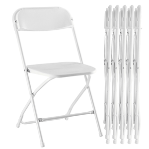 Venta de decoración, alquiler de Metal de resina usada, fiesta de boda blanca, trono plegable para niños, mesa y sillas plegables de plástico para eventos - Product Image 4