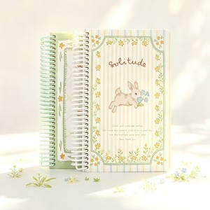 Carnet de notes Little Rabbit A5S, 100 feuilles, reliure spirale, pages intérieures imprimées en couleur, reliure spirale durable pour l'école - Product Image 3