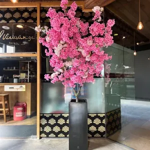 <span class=keywords><strong>Tik</strong></span> <span class=keywords><strong>Tok</strong></span> <span class=keywords><strong>YouTube</strong></span> Instagram Dernières tendances en matière de plantes en pot personnalisées, bonsaï, cerisier artificiel rose et blanc pour la décoration intérieure - Product Image 4