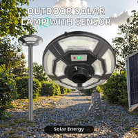 Lampe solaire de jardin UFO pour extérieur, étanche IP65, avec détecteur de mouvement, télécommande, lampe LED pour cour et passage