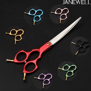 Tijeras de Peluquería Canina de Venta Caliente, Estilo <span class=keywords><strong>Asiático</strong></span>, Hoja Curva de 6.5 Pulgadas, Tijeras para Cortar el Pelo de Mascotas - Product Image 4