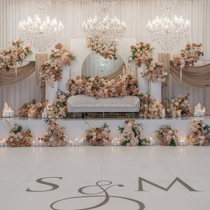 Set di Fiori Decorativi Personalizzati NIKA per Matrimoni Autunnali, Ghirlanda di Rose Marroni per Eventi Nuziali e Decorazioni Scenografiche - Product Image 2