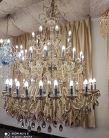 Lustre professionnel en cristal K9 de style Cognac Maria Theresa pour la décoration de centres de mariage et d'hôtels