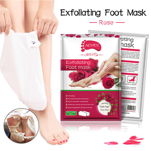 Masque de pied de marque privée masque exfoliant pour les pieds à la rose bio masque pour les pieds exfoliant masque pour les pieds chaussette - Product Image 5