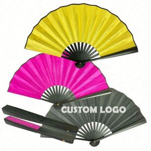 Abanicos Plegables de Bambú Personalizados de Alta Calidad con Marco de Madera y Estampado UV, Ideales para Promociones - Product Image 1