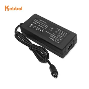 54.6V 2A Power Supply Adapter Charger For 48V 13S Li-ion Lithium Lead Acid Battery Pack 5.5x2.1mm Round Plug