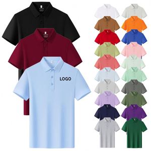 เสื้อโปโลพิมพ์ลายตามสั่ง ผ้าคอตตอน โพลีเอสเตอร์ สแปนเด็กซ์ สำหรับผู้ชาย น้ำหนัก 220 กรัม แห้งเร็ว เหมาะสำหรับทีม กลุ่ม พนักงาน ทำงาน ตีกอล์ฟ - Product Image 1