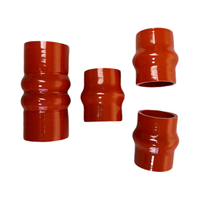 Tuyau en silicone sur mesure renforcé d'aramide pour échappement, avec soufflet turbo, simple ou double soufflet en caoutchouc silicone