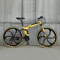 Vélo de montagne pliable pour adultes Tianjin, vente chaude, 21 vitesses, 24, 26, 29 pouces, Bicicleta, vélo pliable pour hommes