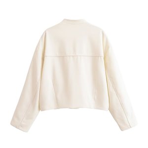 Chaqueta Corta Estilo Chino 2026 Personalizada, Chaqueta Corta con Cuello Mandarín y Botones de Rana para <span class=keywords><strong>Mujer</strong></span>, OEM/ODM por Fábrica China - Product Image 2