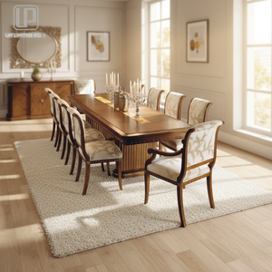High Quality Home Furniture American <strong>Diner</strong> Room Furniture Antique Wooden Structure Dining <strong>Table</strong> <strong>Set</strong> - Product Image 6