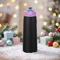 Nouvelle tasse isotherme TritanPP anti-fuite en acier inoxydable parfumé avec paille, compatible lave-vaisselle, pour bureau, maison et camping