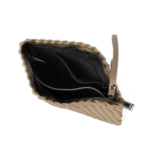 Borsa a mano da donna personalizzabile in neoprene lavorato a maglia, stile primaverile, con tracolla intrecciata e pochette coordinata - Product Image 5