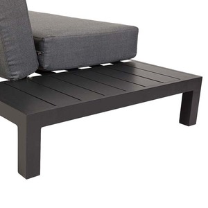 Leisure Courtyard Patio Furniture L Shape Garden Outdoor <b>Corner</b> Set With Plywood Slat Coffee Table - Product Image 4