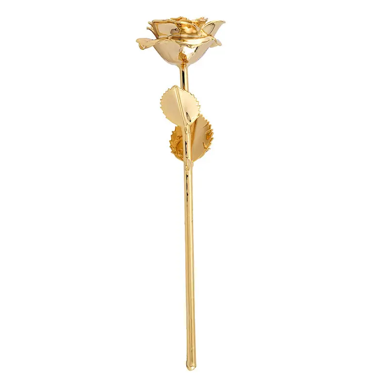 Valentines Day Eternal Dipped Gold Genuine Flower Forever Preserved Real 24K Gold Rose