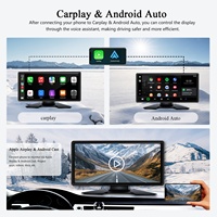 10.36'' Kablosuz Carplay Android Auto Araç Kamerası Ön Arka Kamera Sistemi Karavan Kamyon Kör Nokta Geri Görüş Kamerası 4 Kanallı BSD DVR Monitör