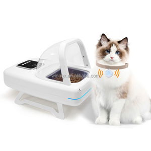 Comedero Inteligente para Perros y Gatos con Chip RFID, Temporizador y Dosificador, para Comida Seca y Húmeda, con Recipiente de Acero Inoxidable - Product Image 1
