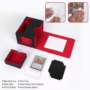 Torson <span class=keywords><strong>New</strong></span> Single Sleeve <span class=keywords><strong>Card</strong></span> Deck Box avec 120 + PU Leather <span class=keywords><strong>Yu</strong></span> <span class=keywords><strong>Gi</strong></span> <span class=keywords><strong>Oh</strong></span> TCG UGS Commander Cards et Dice Towers pour jeux de société - Product Image 2