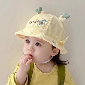 Gorro de bebé Versátil Moda Sombrero de pescador Niños Verano <span class=keywords><strong>Protector</strong></span> <span class=keywords><strong>solar</strong></span> Sombrero <span class=keywords><strong>para</strong></span> el sol Niñas Ocio Sombrero de tazón de dibujos animados - Product Image 2