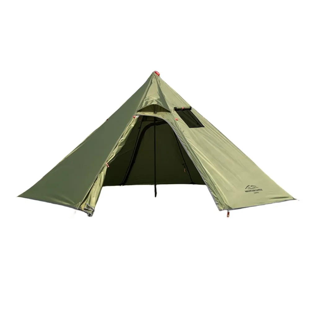 MCETO TX320 Tipi Heißherd Zelt 160 cm Höhe wasserdicht leicht Camping Vordach ohne Schneeschürzen