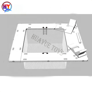 <span class=keywords><strong>Piscine</strong></span> gonflable flottante avec filet, toboggan gonflable pour yacht, plateforme de ponton, <span class=keywords><strong>piscine</strong></span> Drop Stitch - Product Image 1