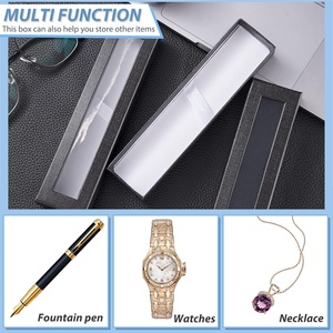 Custom Wholesale Luxury <b>Pen</b> Watch Necklace <b>Box</b> Craft Gift Packaging <b>Box</b> With Clear Window - Product Image 4